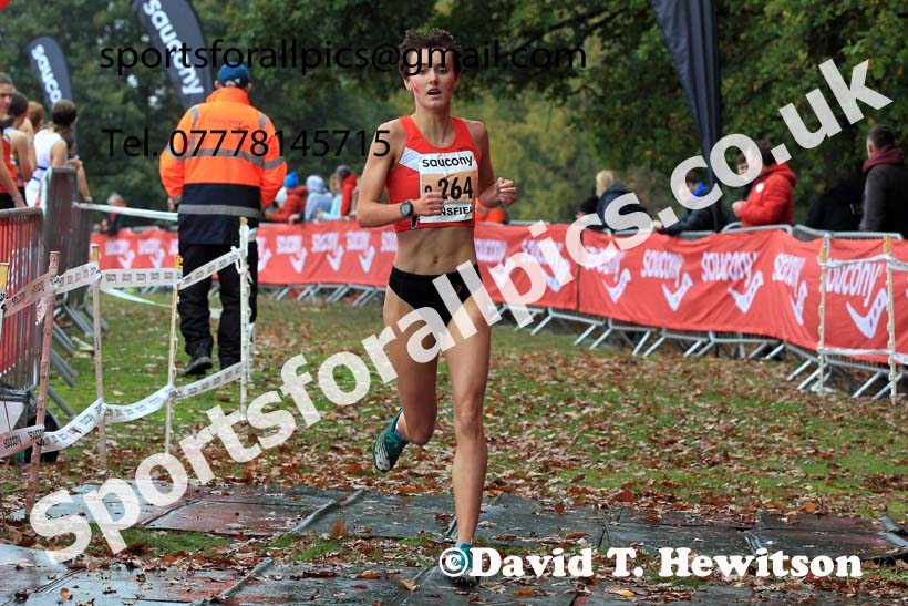 Junior Women, 2022 National Cross Country Relays, Berry Hill Park, Mansfield.  Photo: David T. Hewitson/Sports for All Pics